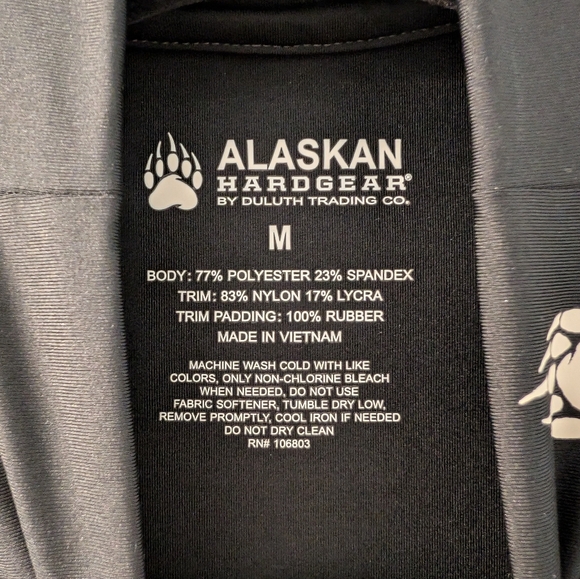 NWOT Alaskan Hardgear by Duluth Trading Company Padded Winter Base Layer Shirt - Picture 5 of 5